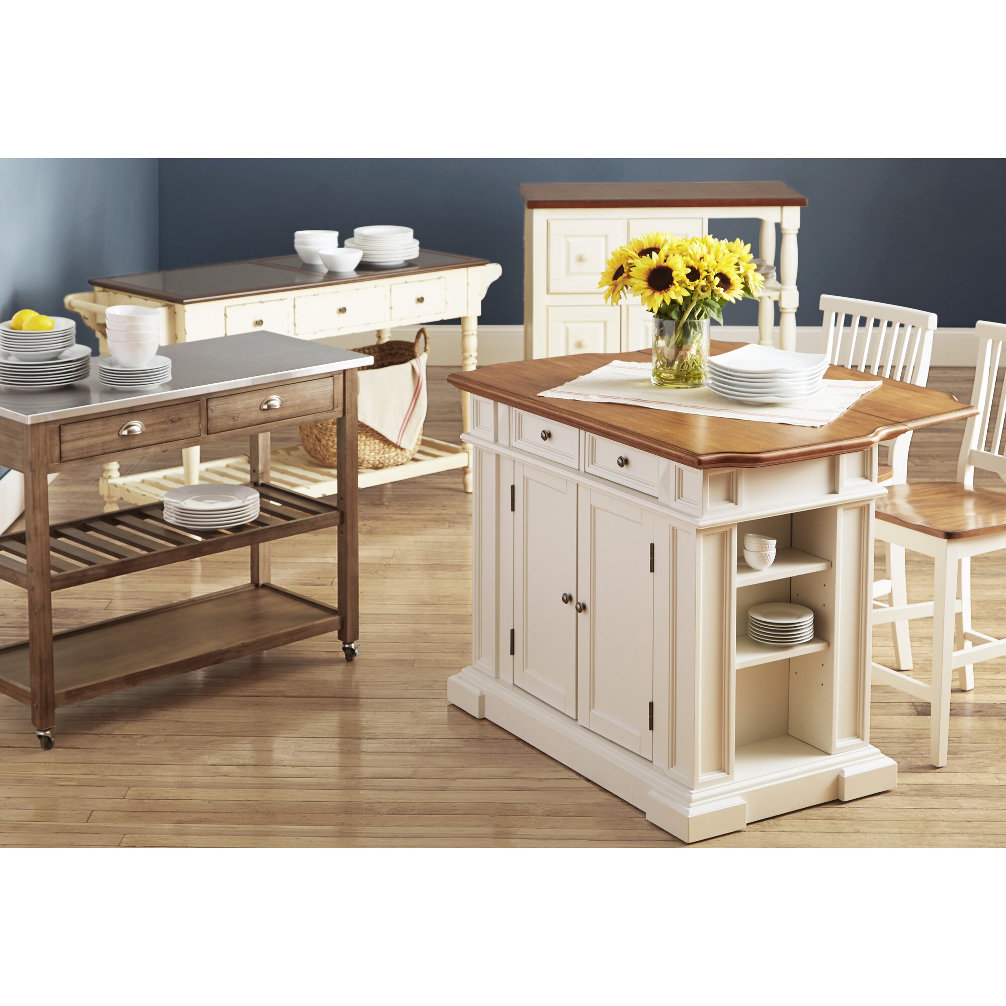 Darby Home Co Mattice 3 Piece Kitchen Island Set & Reviews | Wayfair.ca